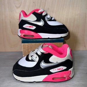 Nike Air Max 90 Retro Infrared Pink/ Black/White 408112-122 Infant 4C